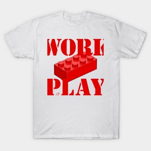 Work Play Brick - Red T-Shirt